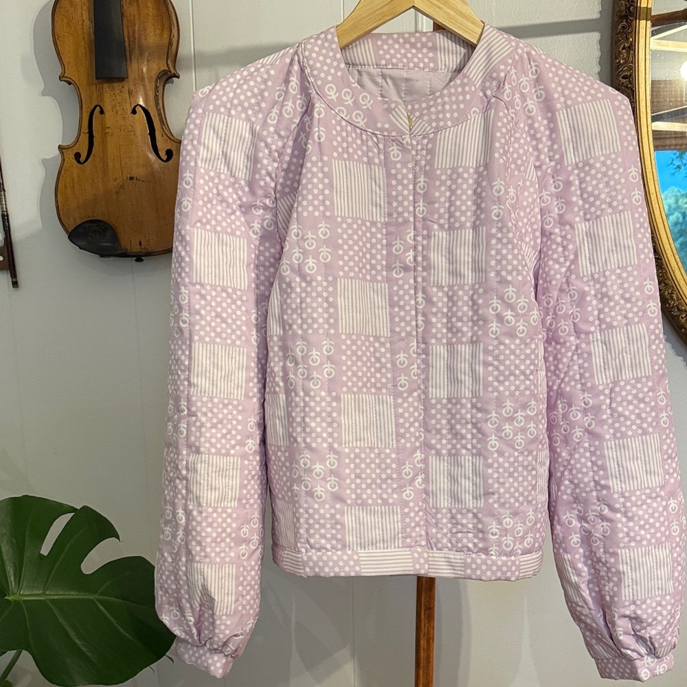 Small Lilac Quilted Women's Jacket, #89